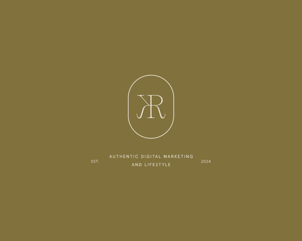 Modern Feminine Branding Design for Karen Rohr featuring a neutral earthy color palette and delicate monogram.