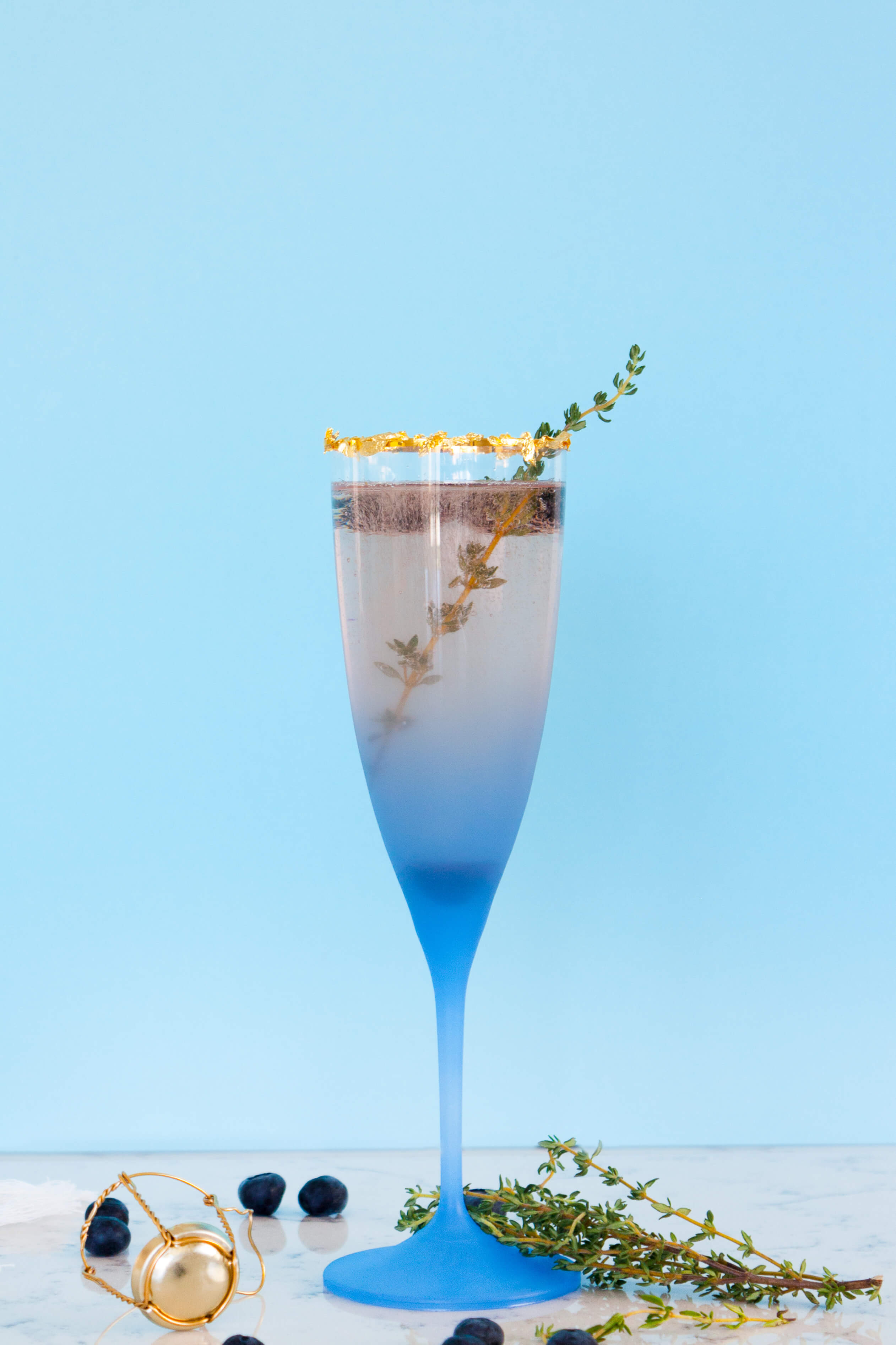 Blueberry Thyme Champagne