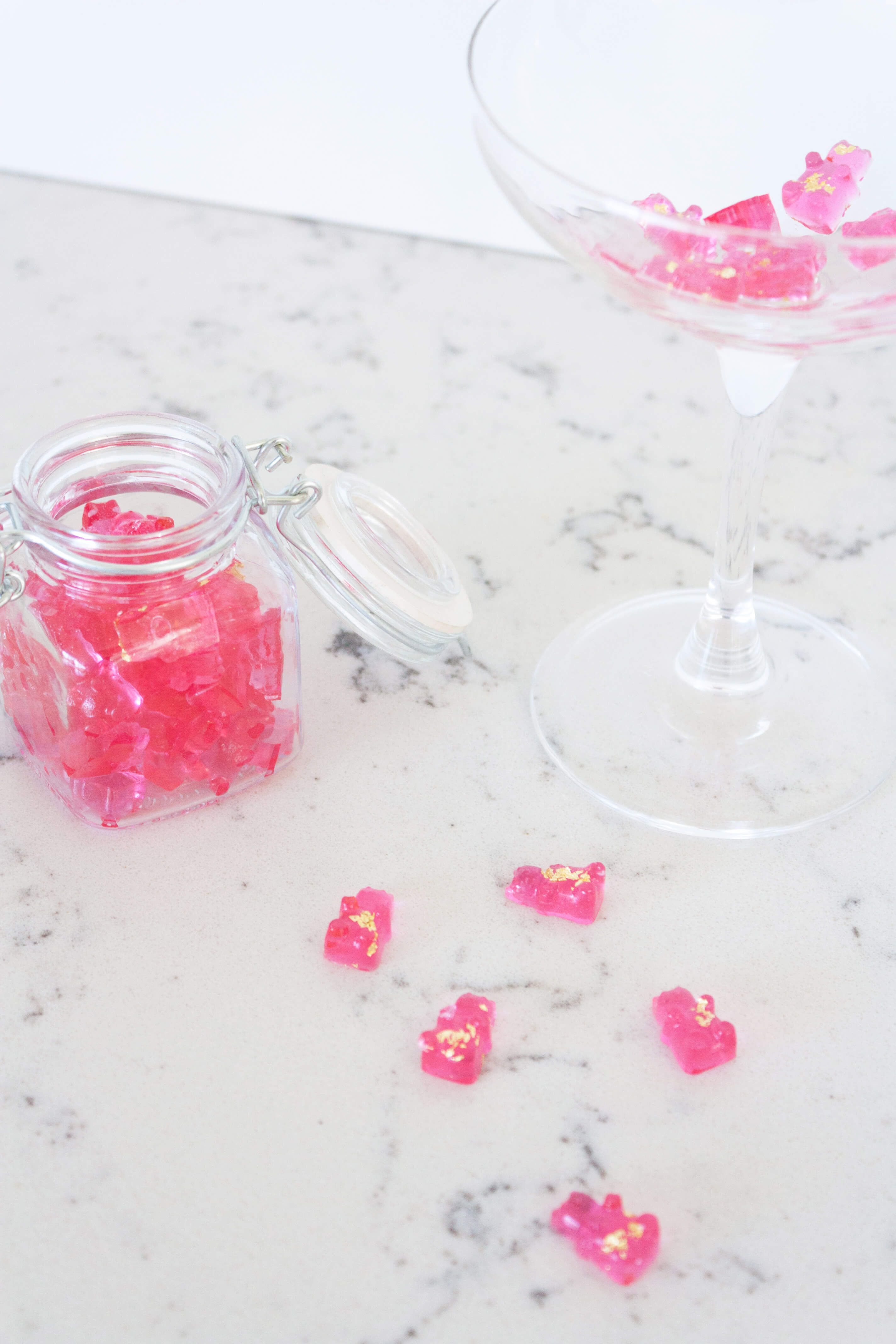 vegan rosé gummy bears