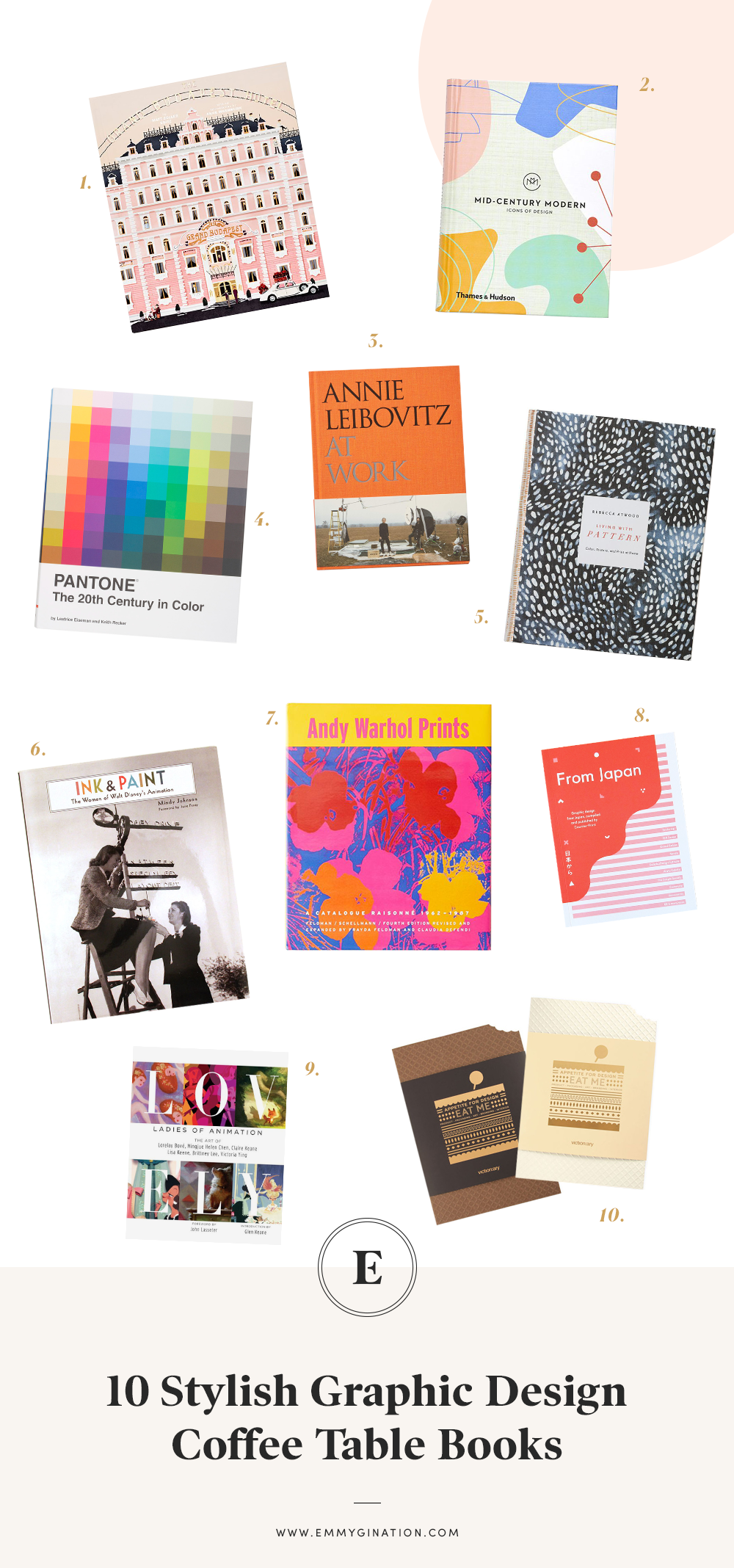 Designer coffee table books