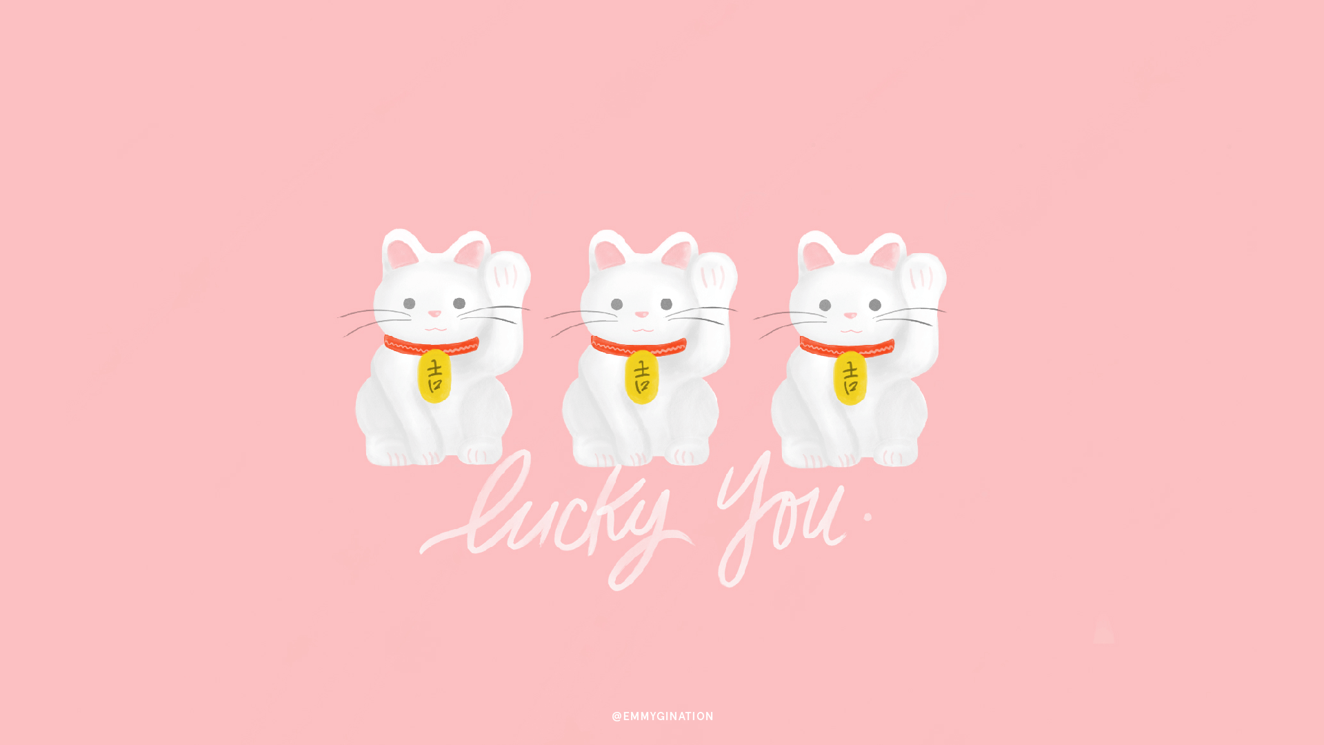 Lucky Cat Wallpaper ~ Emmy de León